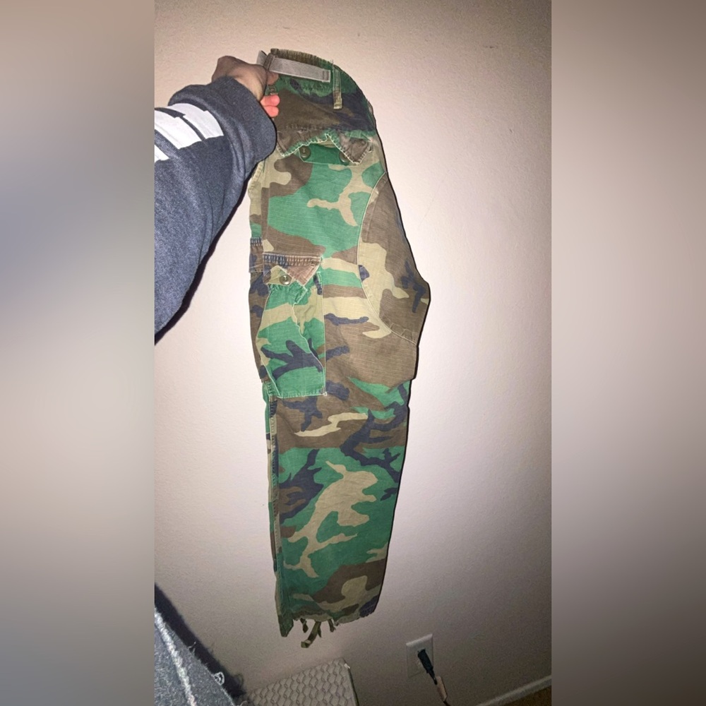 Camo cargo pants.